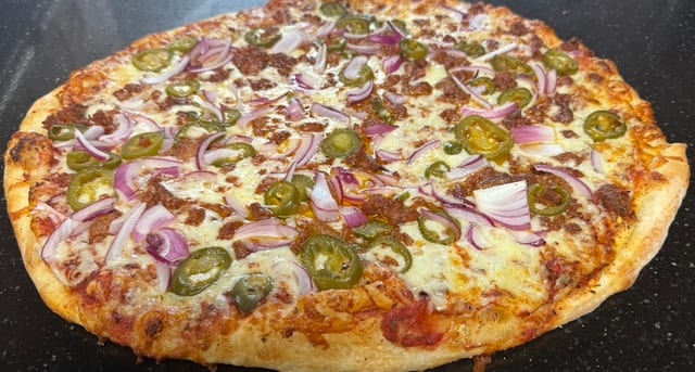 Hot Taco Pizza.